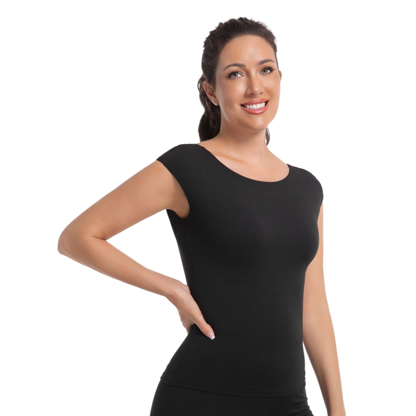 Open Back Workout T-Shirts for Women - Athletic Short-Sleeve Tees, Backless Yoga Tops, Low Back Gym Shirts