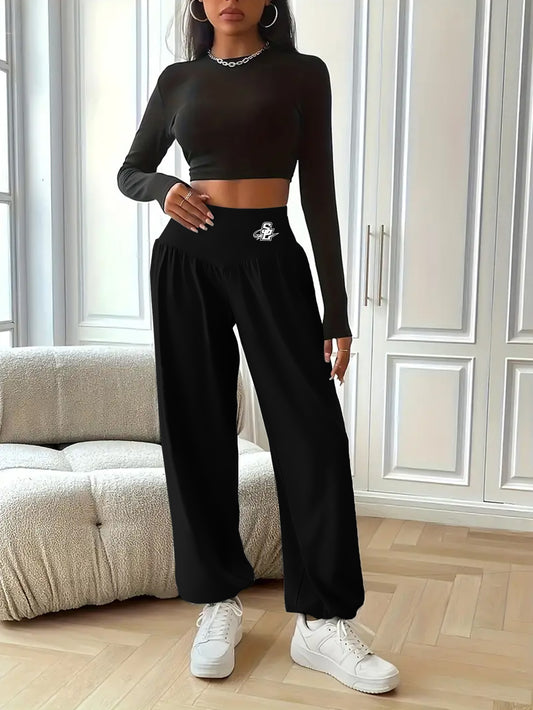 Plus Size High Waist Yoga Pants for Women Tummy Control Lounge Pants with Elastic Waistband Stretchy Workout Everyday Wear 0XL-5XL