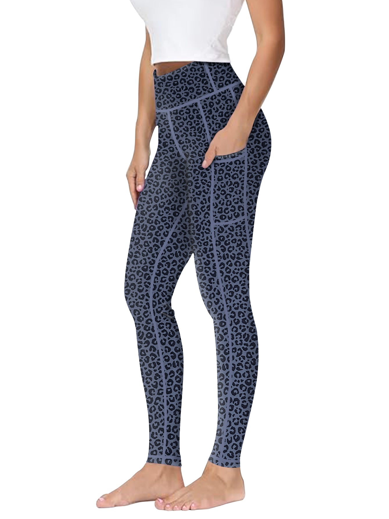 Plus Size High-Waist Yoga Pants with Pockets Stretchy Workout Leggings for Women 0XL-5XL Ideal for Curvy Figures Yoga Gym