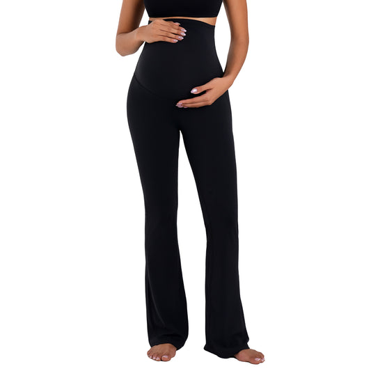 Funidos Maternity Yoga Pants Pregnancy Workout Leggings High-Waisted Support Buttery Soft Stretch Breathable Active Wear for Women