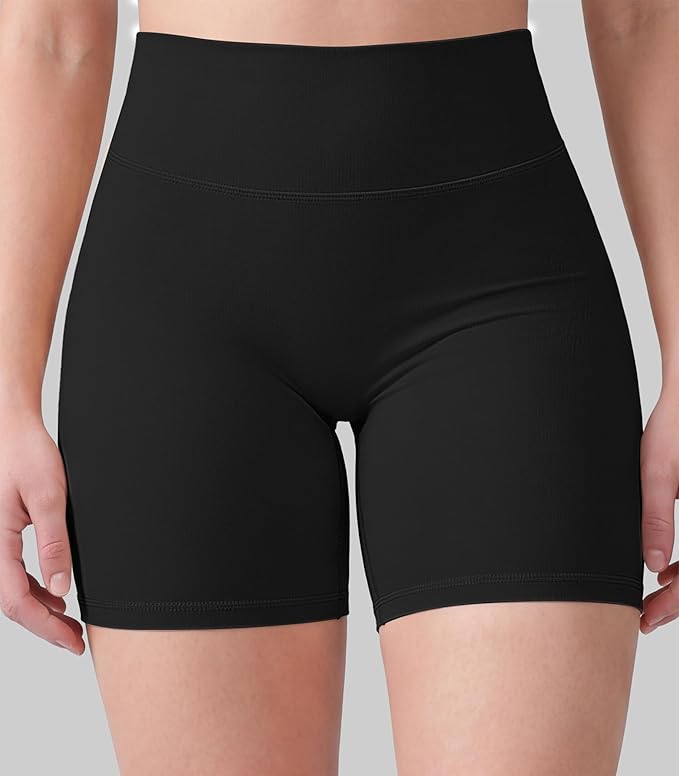 Sunzel Sustainable Butt Lifting Biker Shorts Women, High Waist No Front Seam Tummy Control Booty Scrunch Workout Yoga Shorts