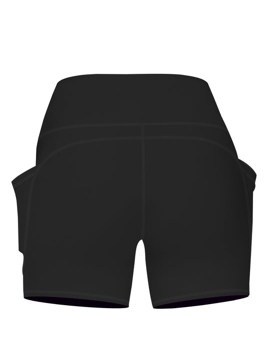 Plus Size 5XL High-Waisted Yoga Shorts for Women Tummy Control Workout Shorts with Phone Pocket Moisture-Wicking Fabric for Running Gym Yoga