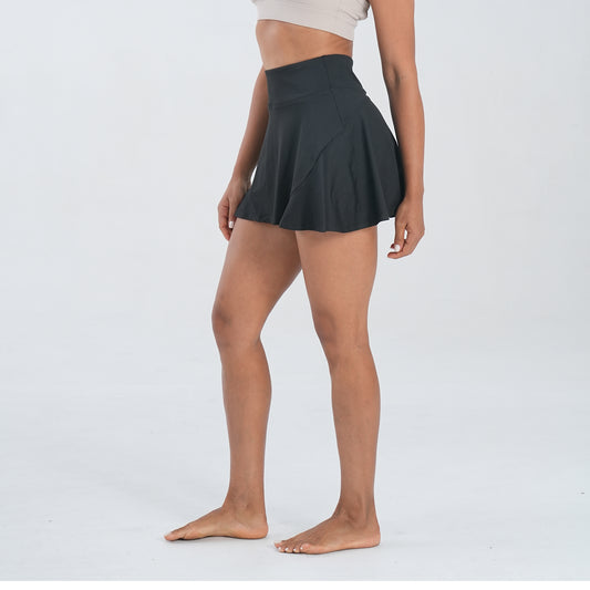 Summer high rise tennis black athletic skorts for women skirts with shorts