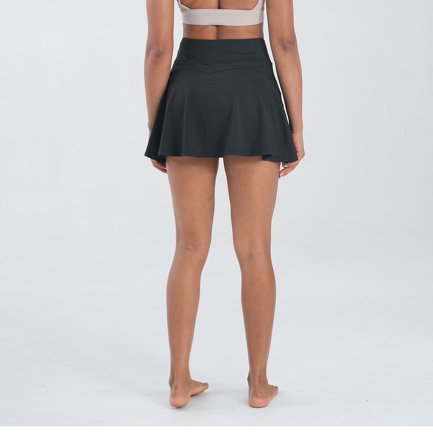 Summer high rise tennis black athletic skorts for women skirts with shorts