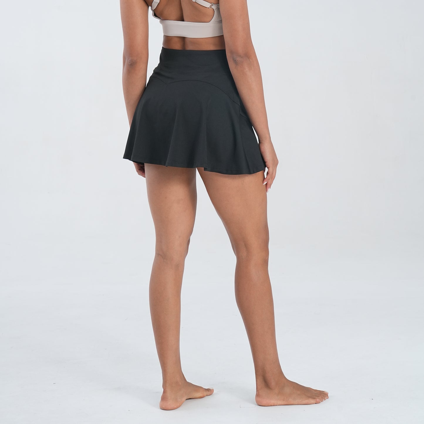 Summer high rise tennis black athletic skorts for women skirts with shorts