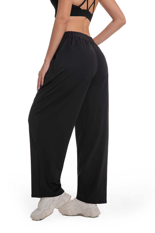 High-Waisted Straight Leg Pants with Pockets for Women Stretch Tummy Control Work Pants Breathable Office to Weekend Casual Comfort Fit