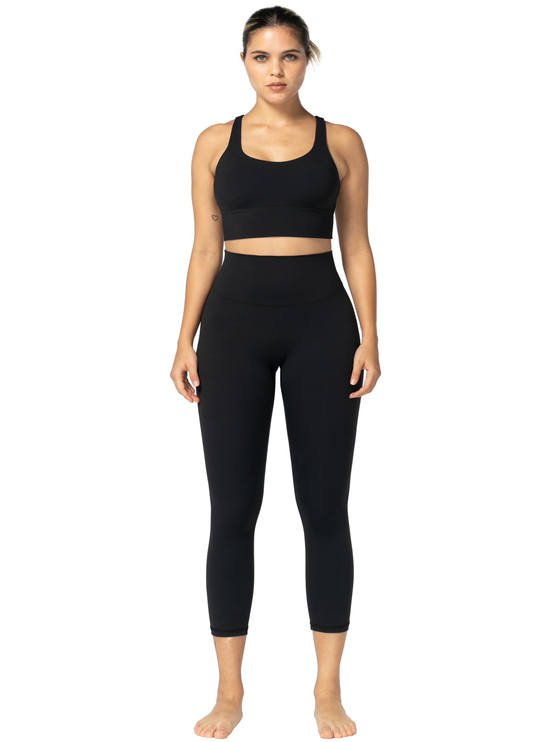 Sunzel Leggings Capri Donna A Vita Alta - Pantaloni Yoga Con Controllo Pancia - Foto 5