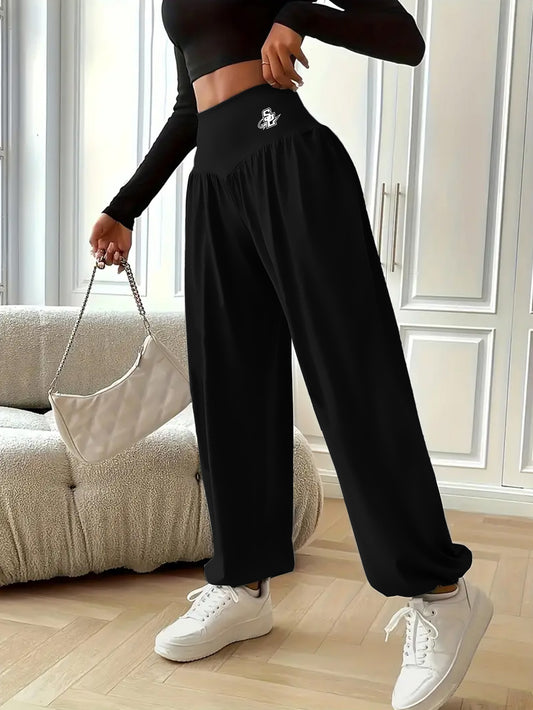 Plus Size High Waist Yoga Pants for Women Tummy Control Lounge Pants with Elastic Waistband Stretchy Workout Everyday Wear 0XL-5XL