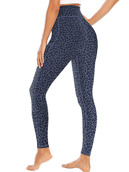 High-Waist Yoga Pants with Side Pocket Stretchable Comfortable Workout Leggings for Women Available in S-XXL Perfect for Yoga Gym and Daily Wear