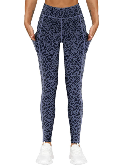 High-Waist Yoga Pants with Side Pocket Stretchable Comfortable Workout Leggings for Women Available in S-XXL Perfect for Yoga Gym and Daily Wear