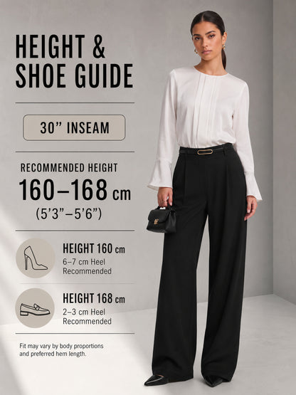 Sunzel Women's Wide Leg Dress Pants with Pockets Business Casual Trousers