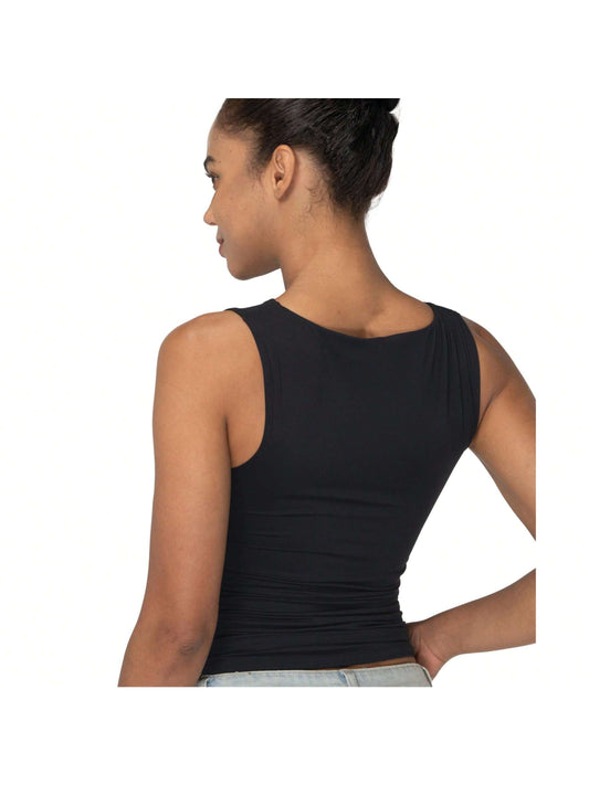 Women's Tank Tops High-Stretch Gym Top Breathable Workout Shirt Yoga Casual Sleeveless Shirt