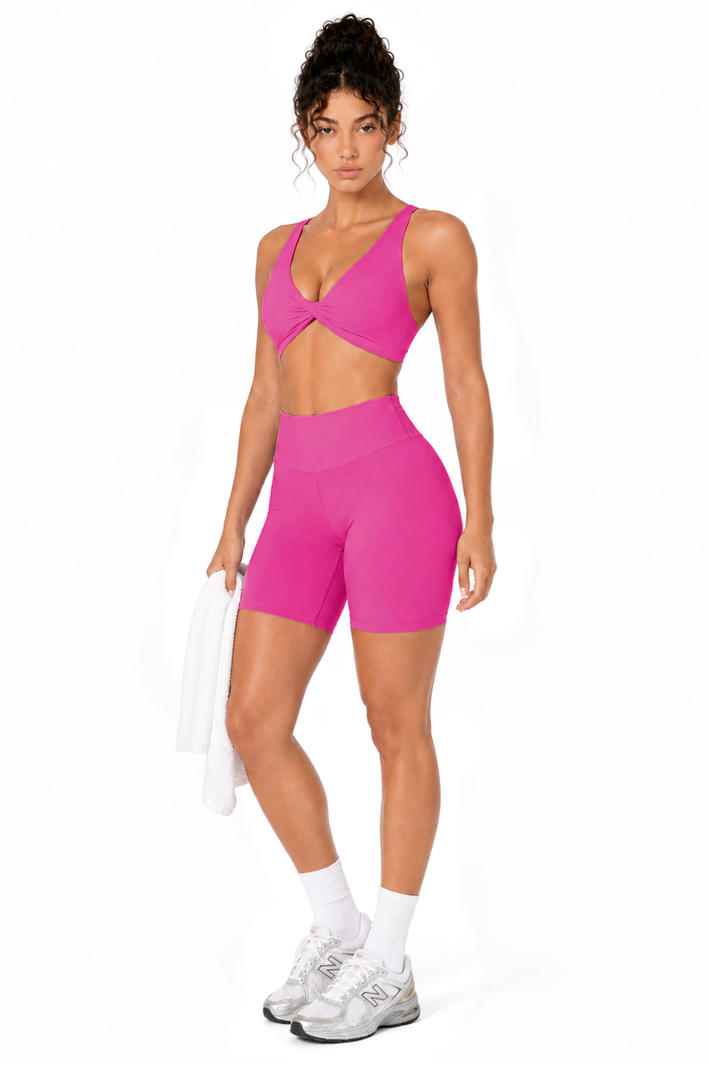 Sunzel Women's V-Neck Twist Sports Bra Low Impact with Removable Pads Cross Backless Straps Going Out Casual Padded Bralette