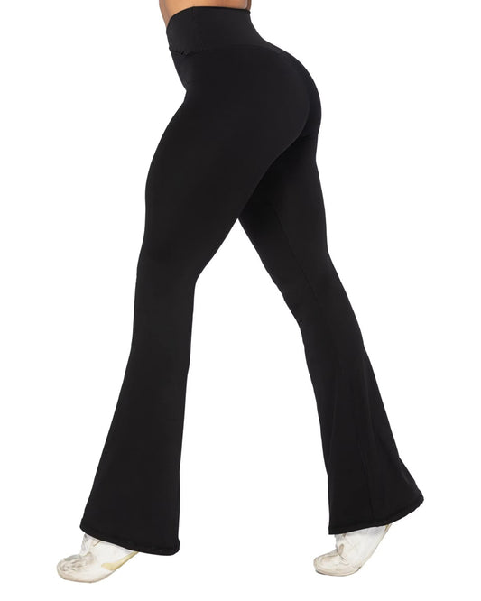 34'' Women's Cross Waist Flared Leggings