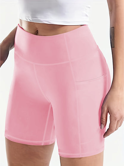 Plus Size 5XL High-Waisted Yoga Shorts for Women Tummy Control Workout Shorts with Phone Pocket Moisture-Wicking Fabric for Running Gym Yoga