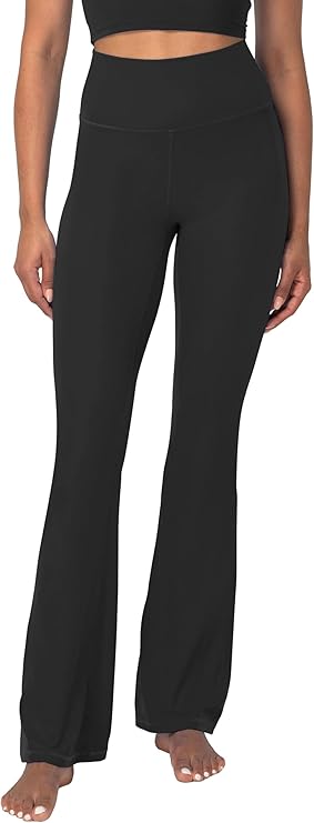 Sunzel Mini Flare Leggings for Women, High Waist Yoga Pants with Tummy Control, Casual Gym Workout Bootcut Leggings