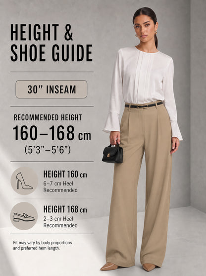 Sunzel Women's Wide Leg Dress Pants with Pockets Business Casual Trousers