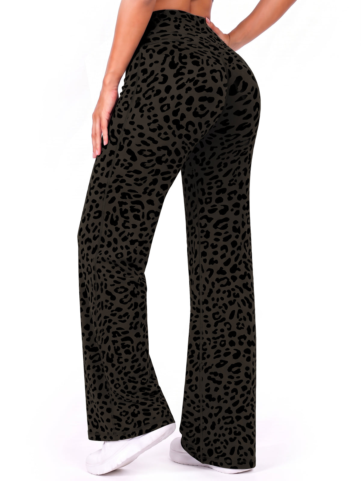 Sunzel Women's Wide Leg Yoga Pants Straight Leg High Waist Workout Leggings