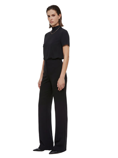 Sunzel Women's Mid Rise Wide Leg Dress Pants Stretchy Office Work Trousers