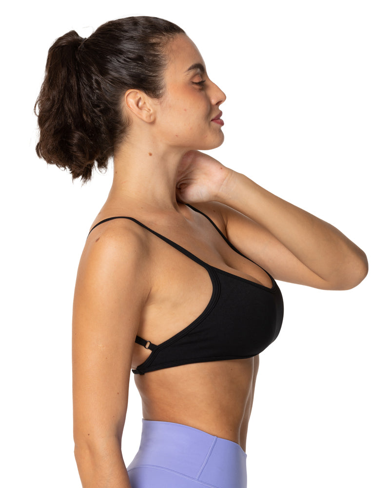 Seamless Open Back Sports Bra with Padding