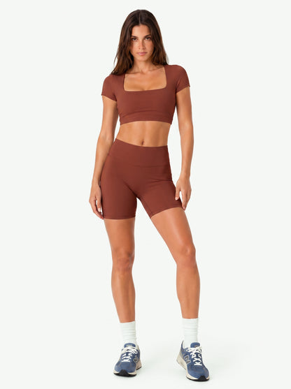 Sunzel No Front Seam High Waist Biker Shorts for Women, Squat Proof Yoga Workout Gym Bike Shorts