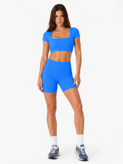 Sunzel No Front Seam High Waist Biker Shorts for Women, Squat Proof Yoga Workout Gym Bike Shorts