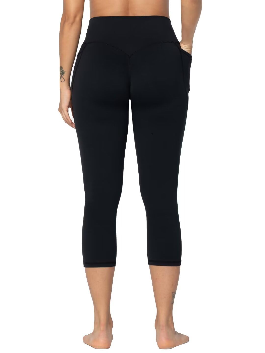 Sunzel Sunzfly Invisible Butt Scrunch Capri Leggings with Pockets for
