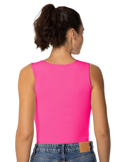 Sunzel Women's Sexy Sleeveless Crop Top Seamless Wide Square Neck Going Out Tops Summer Trendy Workout Yoga Casual Tank Top
