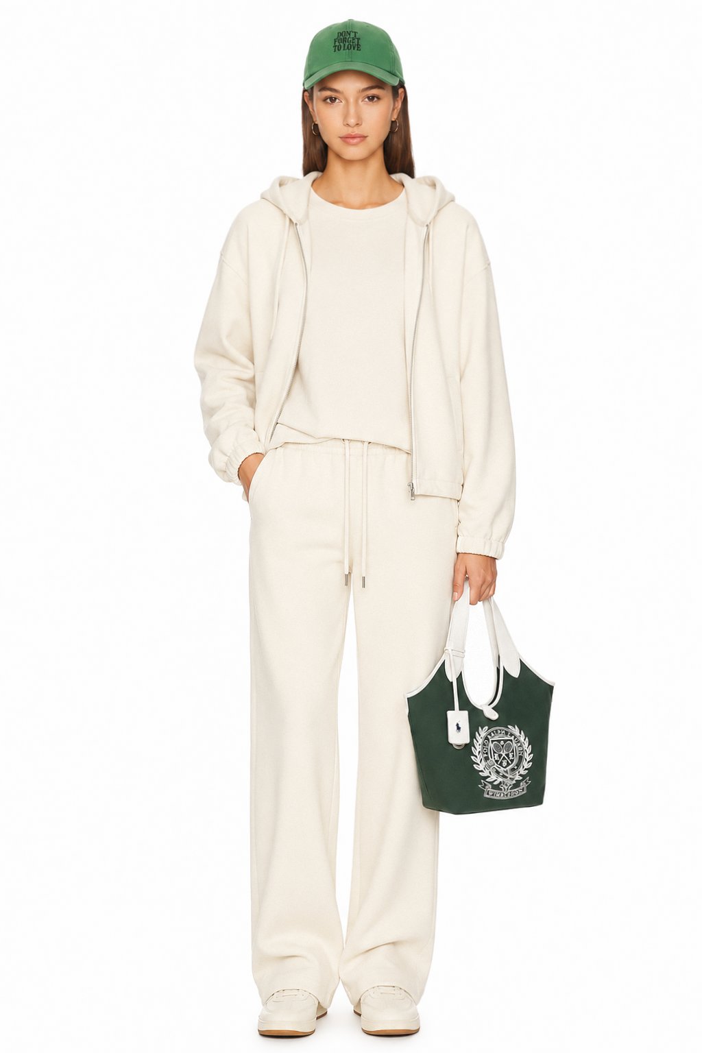 Sunzel Womens 2 Piece Lounge Set Zip Up Hoodie Wide Leg Sweatpants, Hooded Jacket and Drawstring Pants Matching Sweatsuit for Fall Winter Casual Travel Outfits