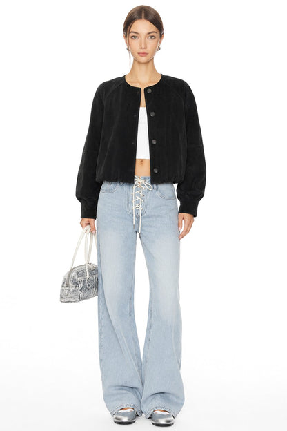 Sunzel Womens Lace Up Front Wide Leg Jeans High Waisted Denim Pants, Light Wash Loose Straight Jeans with Pockets Vintage Streetwear