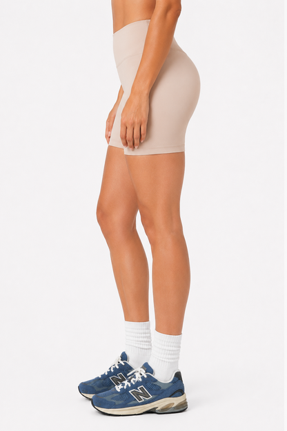 Sunzel No Front Seam High Waist Biker Shorts for Women, Squat Proof Yoga Workout Gym Bike Shorts