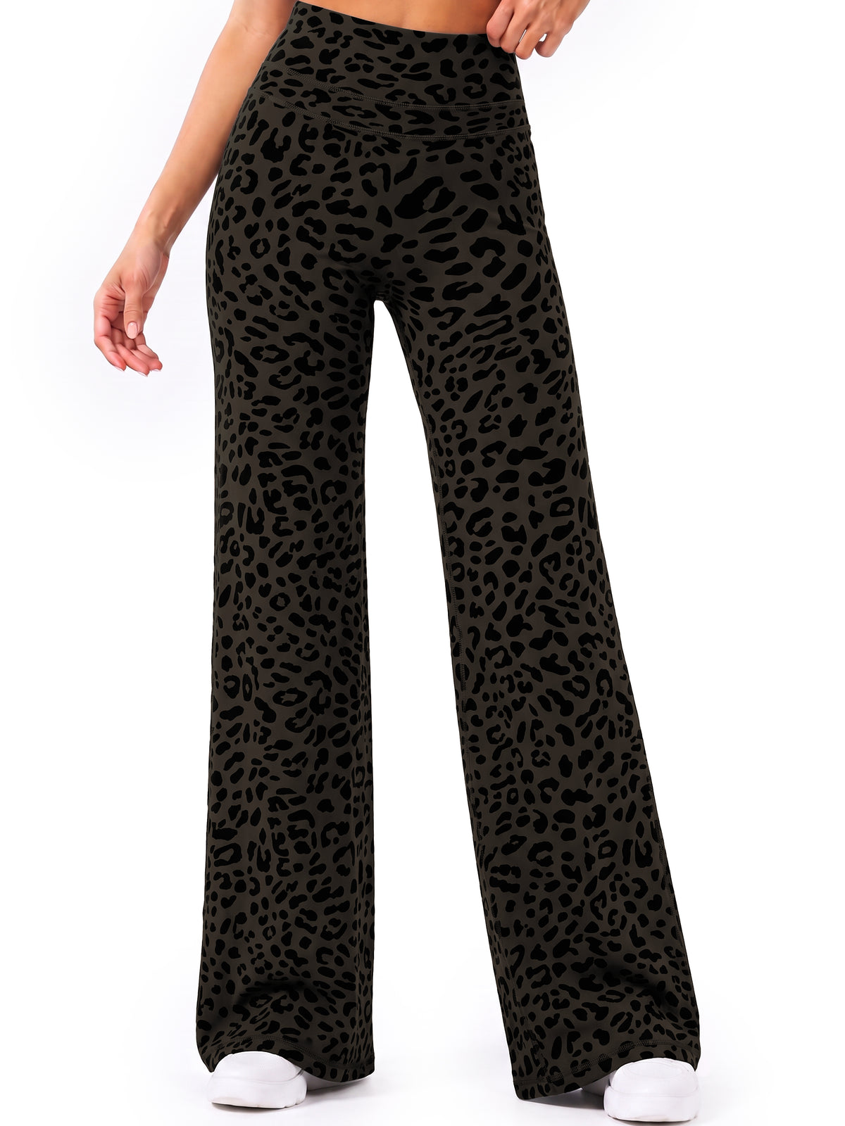 Sunzel Women's Wide Leg Yoga Pants Straight Leg High Waist Workout Leggings