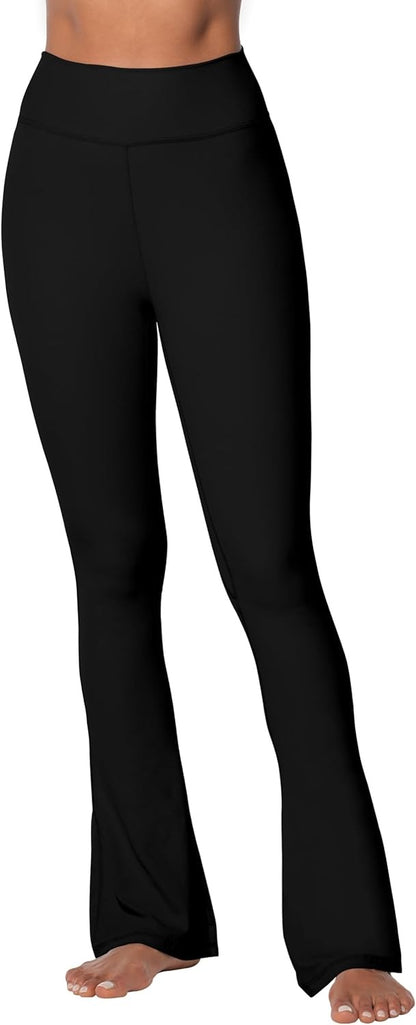 Sunzel High Waist Mini Flared Leggings for Women, Tummy Control Casual Flare Yoga Pants for Yoga Workout Gym