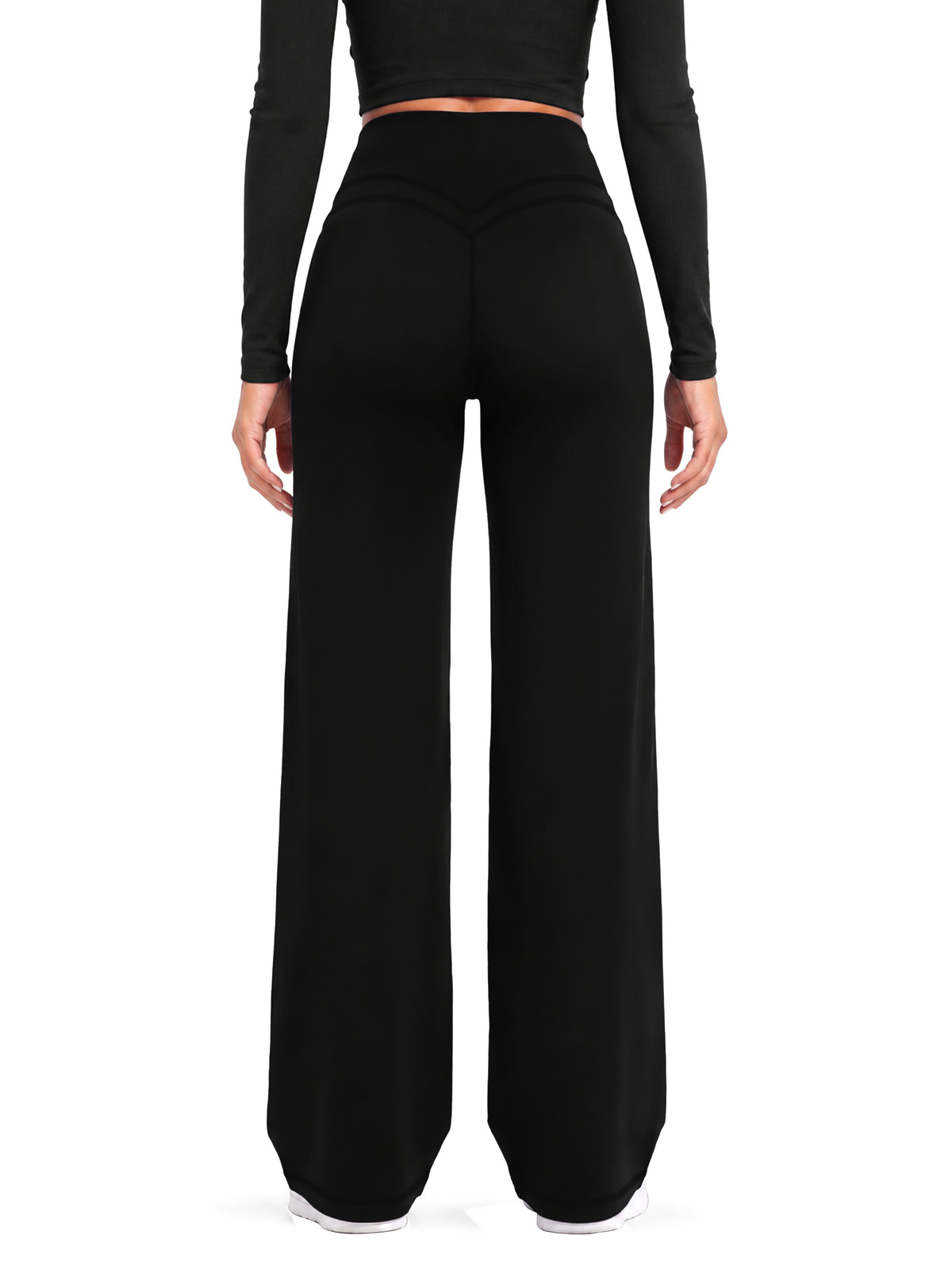 Sunzel Women's Fleece Lined Wide Leg Leggings Scrunch Butt Yoga Pants