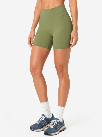 Sunzel No Front Seam High Waist Biker Shorts for Women, Squat Proof Yoga Workout Gym Bike Shorts