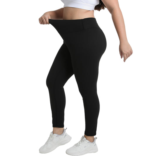 Funidos Plus Size Yoga Pants High Waisted Lounge Leggings Seamless Front Breathable Stretchable Soft Comfy for Women