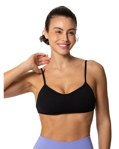 Seamless Open Back Sports Bra with Padding