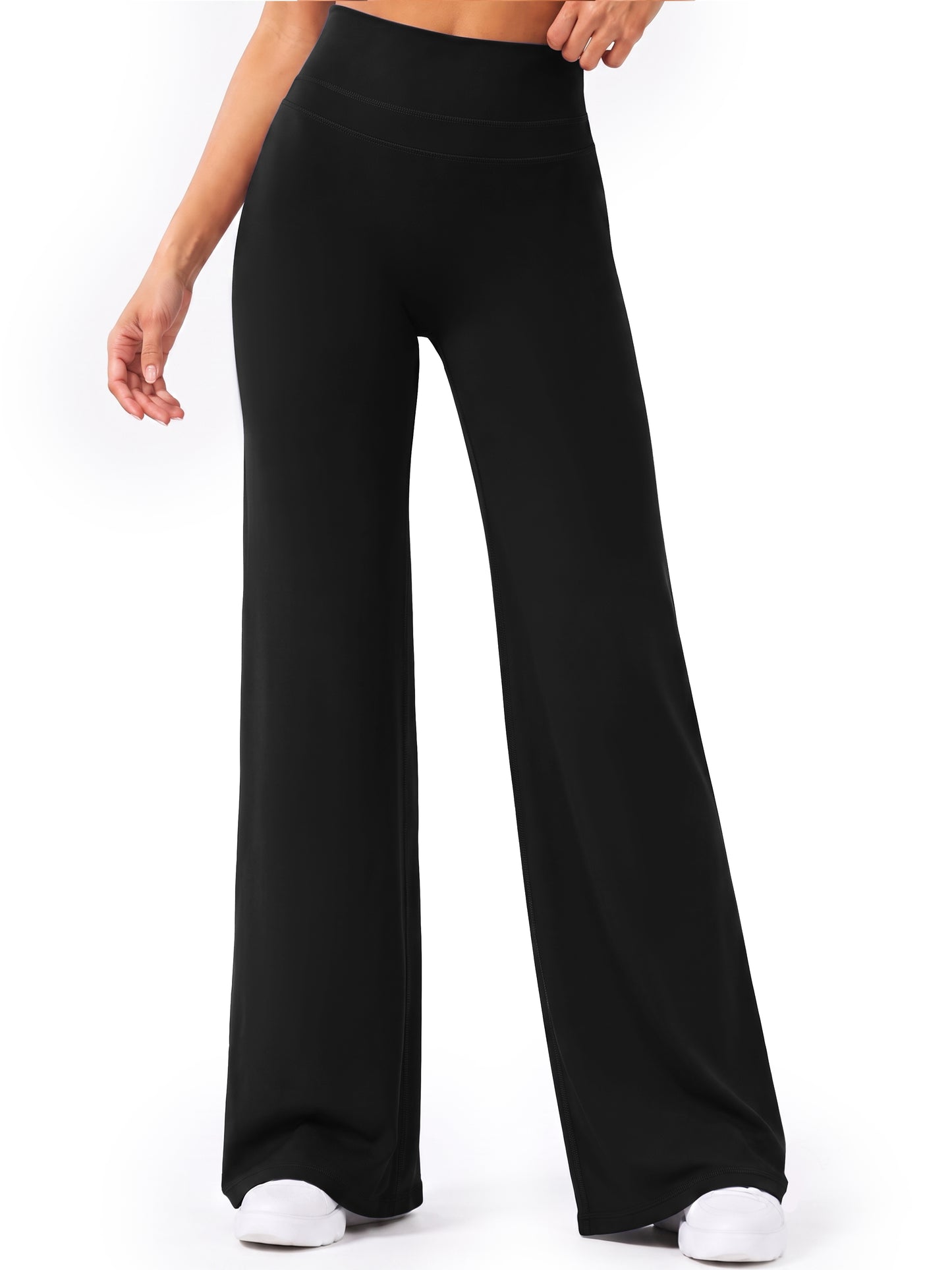 Sunzel Women's Wide Leg Yoga Pants Straight Leg High Waist Workout Leggings | No Front Seam, Hidden Butt Scrunch, Butt-Lifting Fit, Buttery-Soft Feel, Tummy Control, Multiple Inseams For Various Heights