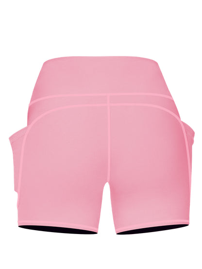 Plus Size 5XL High-Waisted Yoga Shorts for Women Tummy Control Workout Shorts with Phone Pocket Moisture-Wicking Fabric for Running Gym Yoga