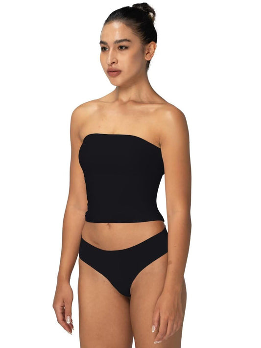 Women's Tank Top Non-Slip Strapless High Elasticity Workout Daily Wear Breathable Activewear