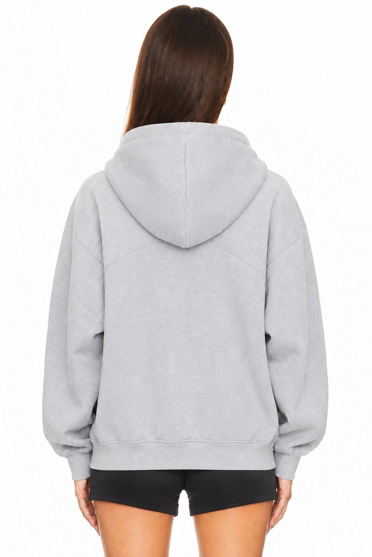 Sunzel Women's Oversized Zip Up Hoodie Sweatshirt, Drawstring Full Zip Hooded Jacket, Long Sleeve Casual Fall Outerwear with Pockets