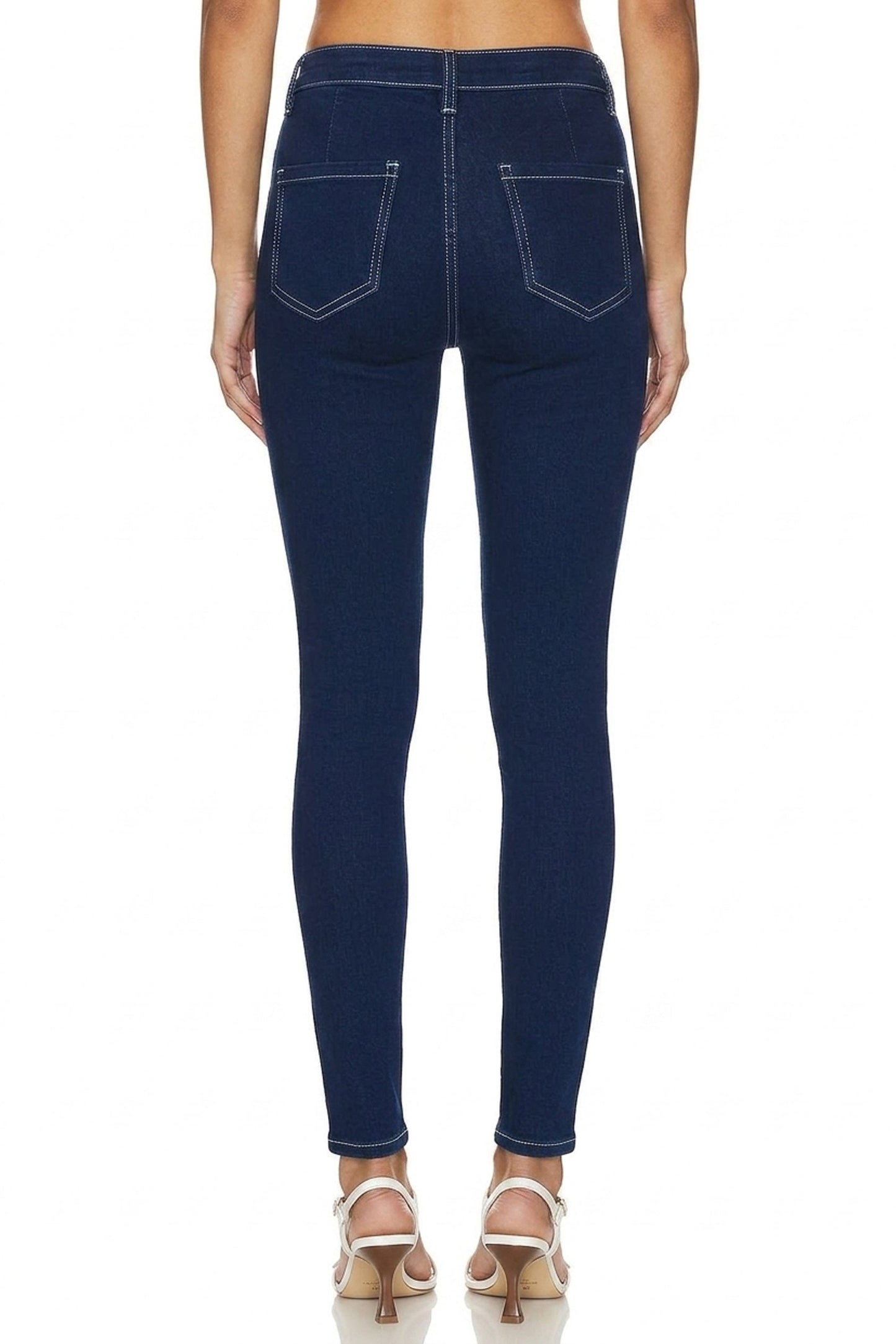 Sunzel Womens Skinny Jeans High Waisted Stretch Denim Pants, Dark Wash Slim Fit Ankle Jeans with Pockets Casual Fall Denim