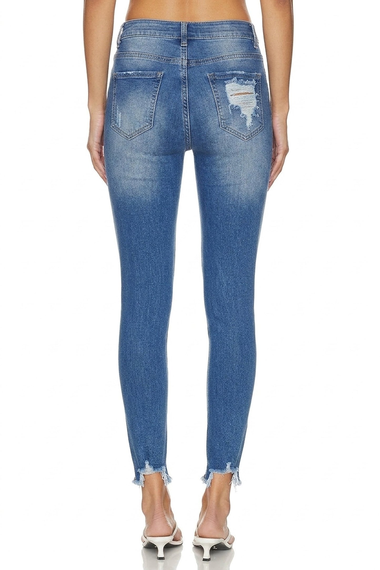 Sunzel Womens Ripped Skinny Jeans High Waisted Stretch Denim Pants, Distressed Ankle Jeans Slim Fit Casual Going Out Denim