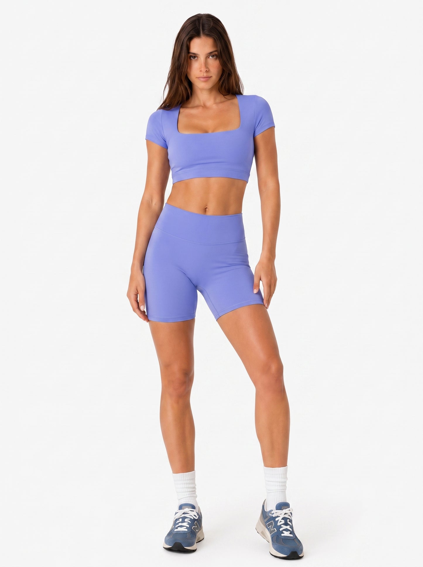 Sunzel No Front Seam High Waist Biker Shorts for Women, Squat Proof Yoga Workout Gym Bike Shorts