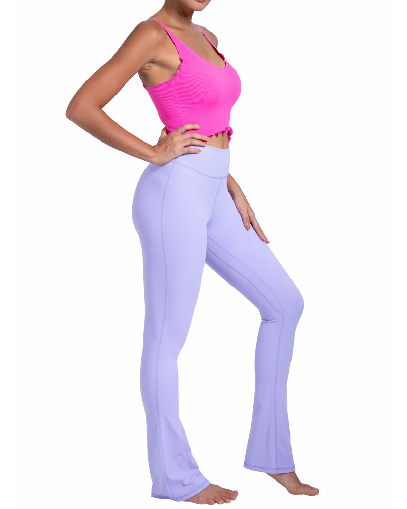 32“High Waist Mini Flared Leggings for Women