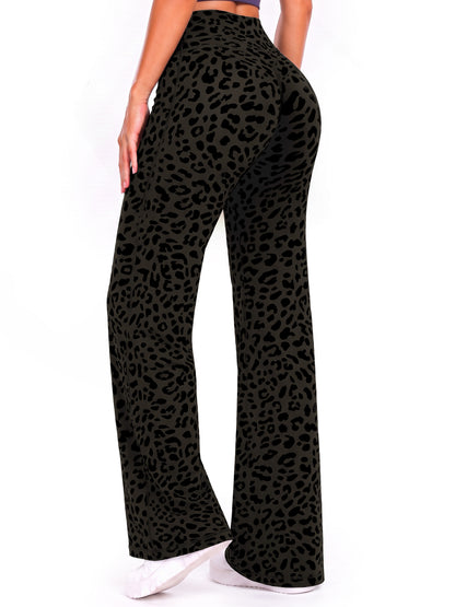 Sunzel Women's Wide Leg Yoga Pants Straight Leg High Waist Workout Leggings