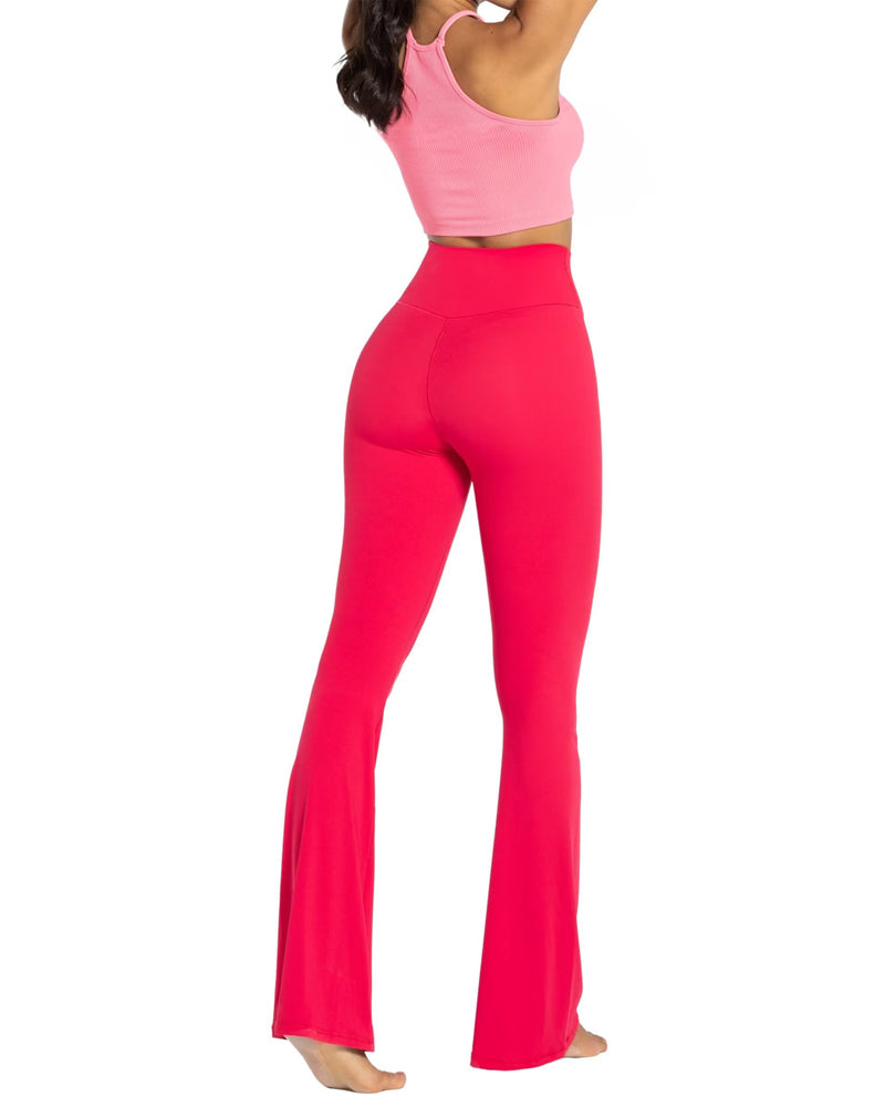32'' Women's Cross Waist Flared Leggings – Sunzel 32'' Women's Cross Waist Flared Leggings – Sunzel