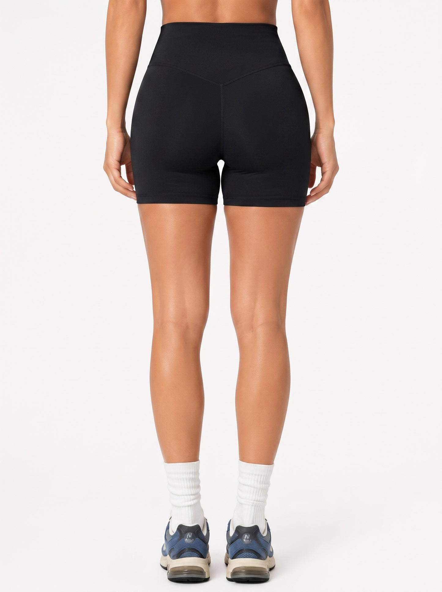 Sunzel No Front Seam High Waist Biker Shorts for Women, Squat Proof Yoga Workout Gym Bike Shorts