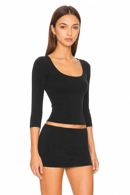 Sunzel Women's Black Bodycon Mini Dress One Shoulder Ribbed Knit Dress, Low Back Short Sleeve Going Out Club Party Dress