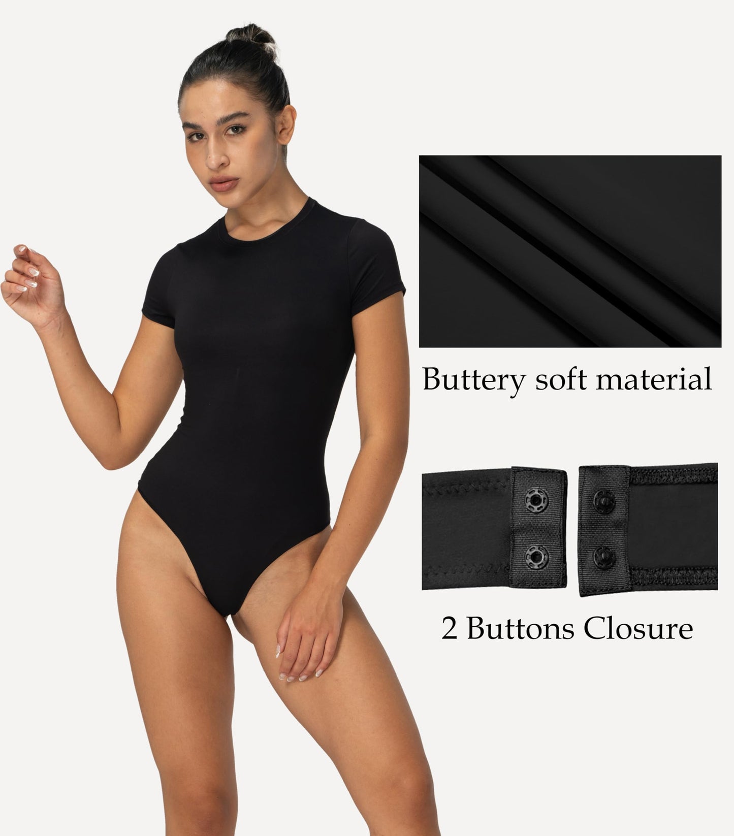 Women's Slim Fit T-Shirt Bodysuit Thong High Stretch Breathable BodysuitMoisture-Wicking Seamless Underwear Women's Shapewear